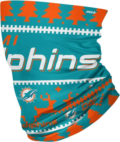 Vista 165 de FOCO NFL unisex-adult Nfl Team Logo Neck Gaiter Multiuse Mini impresión del color del equipo.