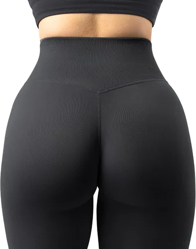 Vista 4 de MOOSLOVER - Leggings de entrenamiento levanta glúteos sin costuras, de cintura alta para mujer. Pantalones para yoga ajustados de compresión