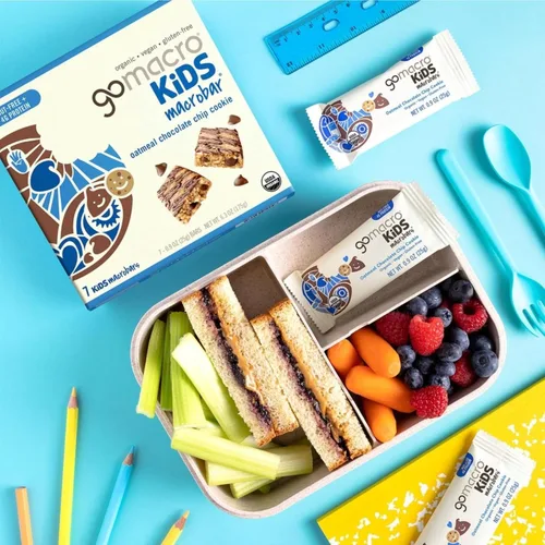 Vista 6 de GoMacro Kids MacroBar - Surtido de 4 sabores - (barras de 0.90 onzas, 28 unidades)