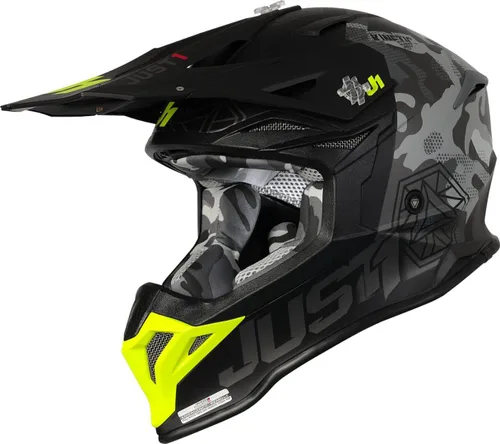Vista 8 de Just1 Racing J39 - Casco de motocicleta MX Off-Road Motocross con carcasa externa de resina termoplástica