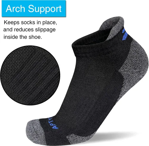 Vista 7 de APTYID Calcetines tobilleros acolchados para hombre (6 pares)