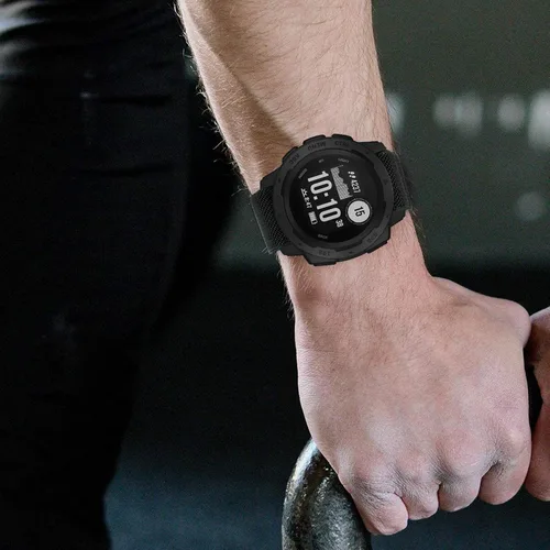 Vista 5 de Abanen Correas elásticas de reloj de 0.866 pulgadas para Garmin Instinct 3 de 1.772 pulgadas/2 Solares, correa de nailon elástico suave