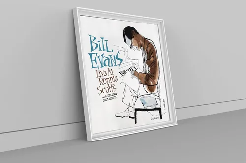 Vista 3 de Bill Evans poster, Bill Evans print, Live at Ronnie Scott's album cover print, Bill Evans art, Jazz wall decor, Jazz poster, Jazz art, Jazz album