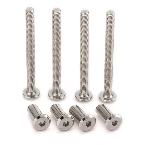 Vista 8 de 30 piezas M6 - Kit de conectores de junta de muebles y tuerca de casquillo, uso para pernos de cuna, pernos de cuna hexagonales, tornillos