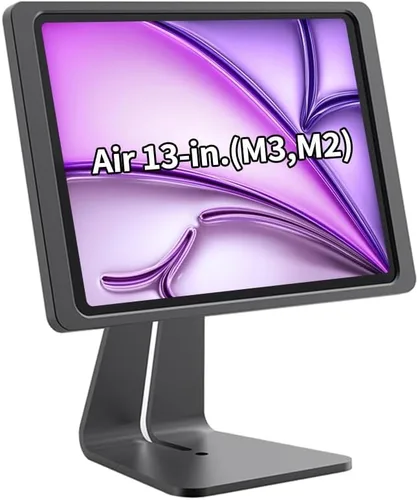 Vista 9 de Soporte magnético en el escritorio con funda de carga A6 para iPad mini (A17 Pro, A15 Bionic) de 8.3 pulgadas, forma clásica de L, base de metal