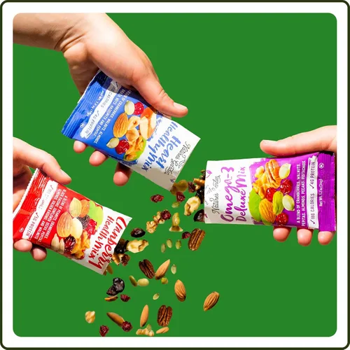 Vista 7 de Nature's Garden - Semillas orgánicas Plant-Based, Gluten-Free Nut & Fruit Blend with Cranberries, Non-GMO Daily Snack for Adults & Kids, Lunch for