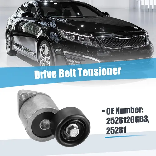 Vista 2 de X AUTOHAUX Conjunto de polea tensor de correa 252812GGB3 para Kia Optima 2016-2020 para Kia Sorento 2016-2020 Tensor Serpentine