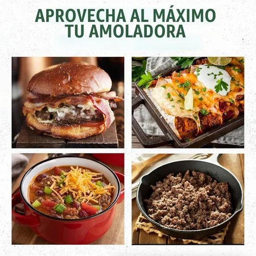 Vista 5 de Molinillo de carne eléctrico Big Bite de acero inoxidable, marca LEM Products Kitchen Appliance for Home Use, Compact Food Processor for Grinding