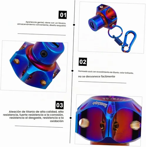 Vista 8 de WOONEKY Concha de Llave Modificada Accesorios De Motocicleta Funda de Llave de Motocicleta Concha con Llave de Seguridad Motocicleta Cabeza de Llave