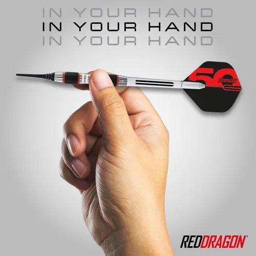 Vista 5 de RED DRAGON Axis Professional Darts Set - 85% Tungsten Darts with Flights, Shafts & Wallet - Available in Multiple Colors, Soft Tip 18g and Steel Tip