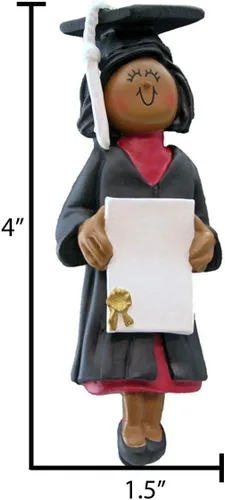 Vista 2 de Adornos de graduación personalizados para la clase de 2025, adornos de árbol personalizados para 2025, regalos de graduación personalizados