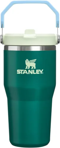 Vista 106 de STANLEY IceFlow 2.0 - Vaso con pajilla abatible con asa, 30 onzas, tapa giratoria y popote abatible, botella de agua a prueba de fugas, acero Tiza
