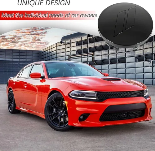 Vista 6 de 4 piezas de 63 mm 2.5 pulgadas de cubiertas de tapas centrales para ruedas con corte para Dodge Charger Durango Dart 2015-2020 Jeep/Chrysler