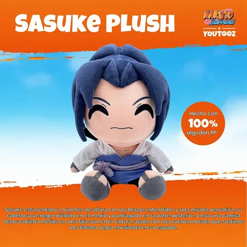 Vista 2 de Youtooz Sasuke - Peluche coleccionable de Sasuke Uchiha de Naruto Naruto Plush Collection de 9 pulgadas