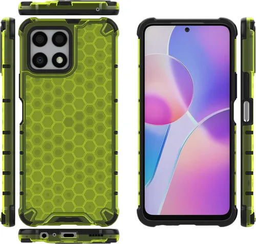 Vista 265 de Pzwoxukhov Funda compatible con Huawei Nova 3i, compatible con Huawei P Smart+ 2018 Honeycomb Anti-Drop Shock-Absorbing Case Negro
