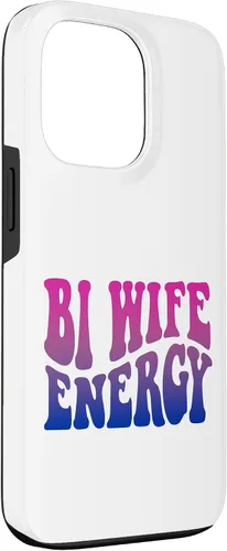 Vista 3 de iPhone 13 Pro Bi Wife Energy Bisexual Pride Bisexual Flag Retro Vintage Case