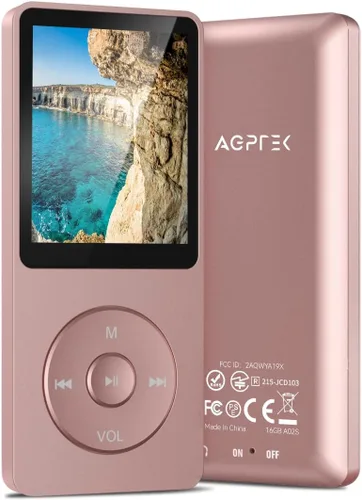 Vista 10 de Reproductor de música MP3 AGPtek – A02 Sonido sin pérdidas, soporta hasta 128 GB