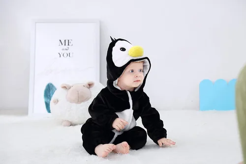 Vista 6 de Disfraz unisex para niños disfraz de Halloween traje de animal con capucha