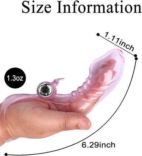 Vista 2 de Potente vibrador de dedo para mujer, masajeador de punto G, vibrador de bala, estimulador de clítoris, estimulador de clítoris, vagina lesbiana