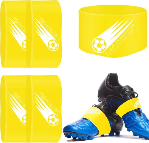 Vista 14 de Patelai 4 piezas de cubierta de cordón para tacos de fútbol, banda de zapato de fútbol, cubierta de zapato de fútbol, bandas de taco de fútbol