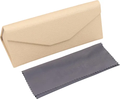Vista 68 de Real Sic Funda para lentes de sol para hombres y mujeres, soporte magnético plegable para lentes de sol, inspirado en el color sólido