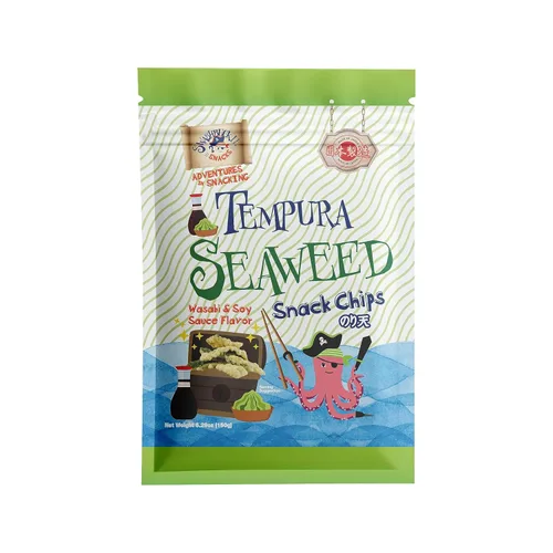 Vista 15 de Swashbuckle Snacks Patatas fritas crujientes de tempura calamar, sabor a queso, 0.95 onzas (0.95 oz), paquete de 5, fabricado en Japón, Otsumami