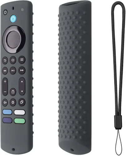 Vista 10 de Funda de silicona de 6.2 pulgadas para Fire TV Stick 2023 4K Max 2nd/Fir TV Omni Series/FireTV 4-Series Remote, Toshiba/Insignia FirTV con cordón