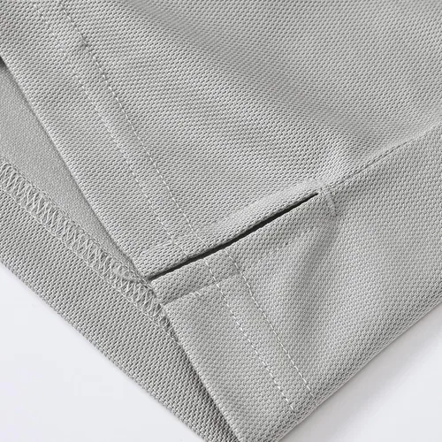 Vista 5 de BASUDAM Polo con cremallera para hombre, de secado rápido, manga corta, atlético, al aire libre, con bolsillo