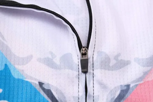 Vista 4 de Uriah Maillot de bicicleta de manga corta reflectante con bolsillos traseros para hombre