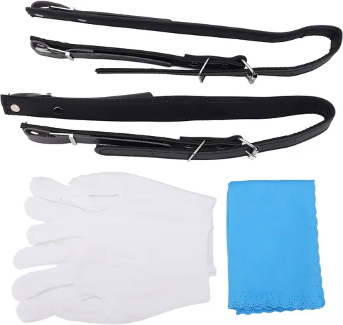 Vista 7 de Acordeones Para Adultos, Acordeón De Adulto Azul 22 Teclas 8 Bass Acordeón Instrumento Con Correas Ajustables Y Sonido Dulce Acordeón Portátil Para
