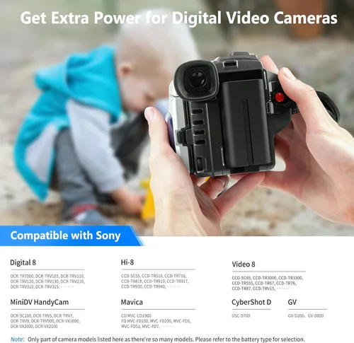 Vista 5 de Neewer Batería recargable de iones de litio de repuesto para Sony NP-F550/570 compatible con monitor de campo, luz LED Neewer CN-160 CN-126 CN-216