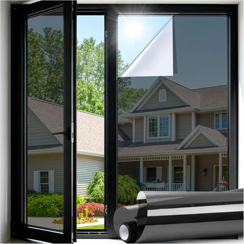Vista 10 de LUTE - Película de privacidad para ventana, película de arco iris, adhesivo estático de vidrio manchado 3D decorativo, adhesivos de vidrio