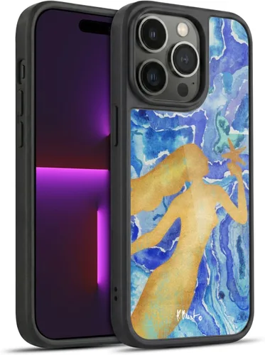 Vista 133 de Head Case Designs Officially Licensed Paul Brent Agate Mermaid Coastal Gel Armor Case [Military Grade Drop Protection] Compatible with Apple iPhone