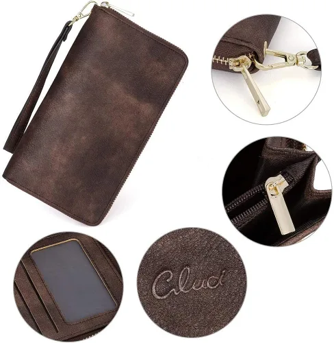 Vista 7 de CLUCI Monederos Paquetes de cartera bolsos de mano para mujer Casual