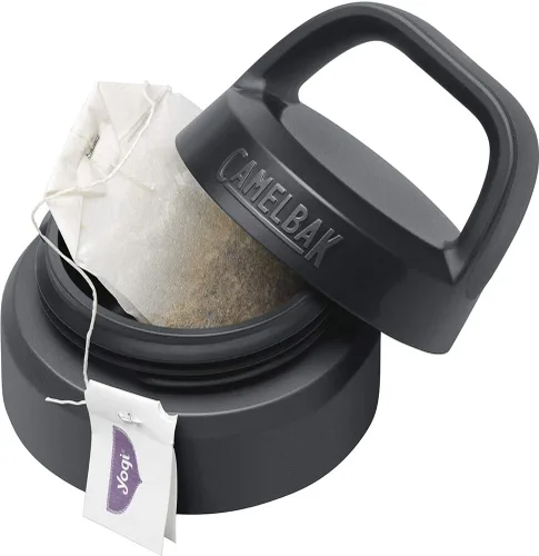 Vista 12 de CamelBak MultiBev - Botella de agua con aislamiento de acero inoxidable y taza de viaje Blanco