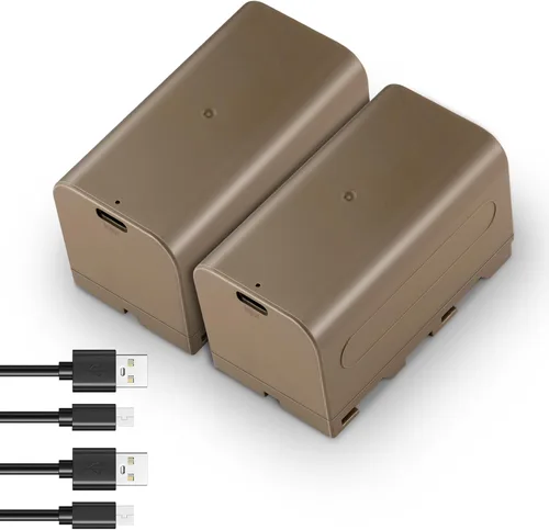 Vista 15 de Neewer Batería de repuesto NP-F970 de 10500 mAh, tiempo de carga completa de 4.8 horas, cable USB C de carga rápida PD de 20 W, batería recargable