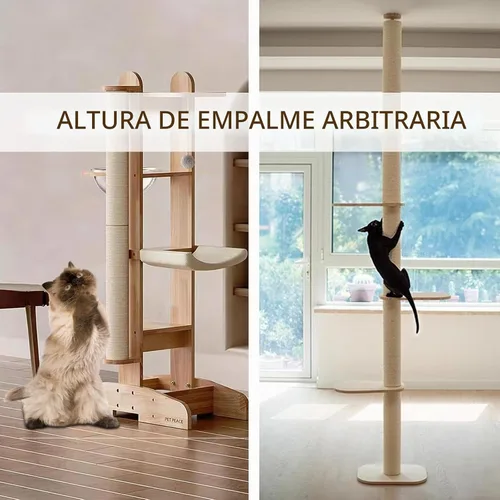 Vista 7 de Tornillos M10 y M8 de repuesto para poste rascador Cat
