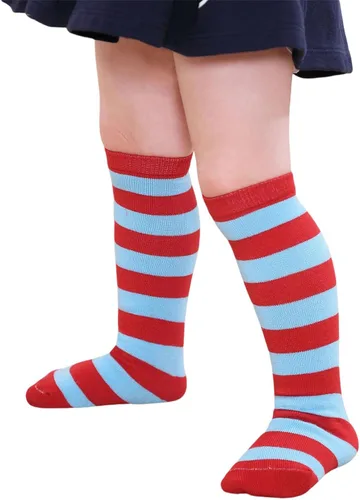 Vista 29 de Century Star Calcetines de fútbol de algodón para niños y jóvenes, calcetines de tubo suave, hasta la rodilla, calcetines deportivos largos