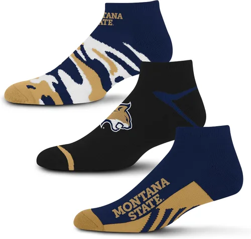 Vista 24 de For Bare Feet Paquete de 3 calcetines tobilleros unisex para adultos de la NCAA Camo Boom