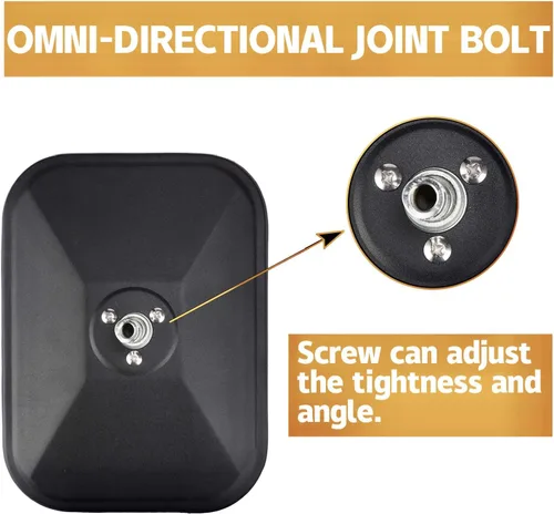 Vista 4 de JUSTTOP Espejos para puertas apagadas, espejos retrovisores laterales compatibles con Jeep Wrangler CJ YJ TJ JK JL & Unlimited, espejo de bisagra