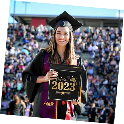 Vista 9 de ABOOFAN Caja de tarjetas de graduación 2023, caja de tarjetas de regalo de felicitaciones graduadas con borla para decoraciones de fiesta