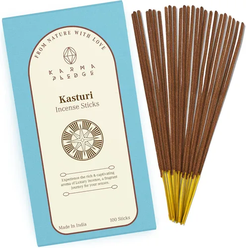 Vista 9 de Bakhoor - Varitas de incienso orgánicas sumergidas a mano, 100 varillas con hierbas naturales e ingredientes aromáticos, tiempo de combustión de 45
