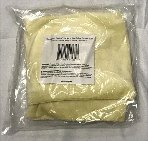 Vista 3 de Jackson - Funda de almohada enrollable con cremallera (solo funda de almohada, no incluye la almohada) (terciopelo amarillo)