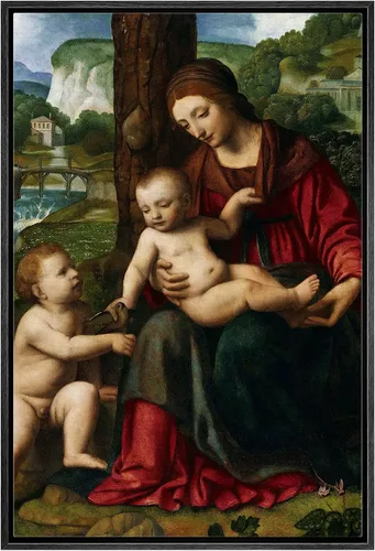 Vista 84 de wall26 Lienzo impreso para pared, diseño de Salomé y San Juan Bautista, por Solario, Historia del Renacimiento, ilustraciones de bellas artes, arte