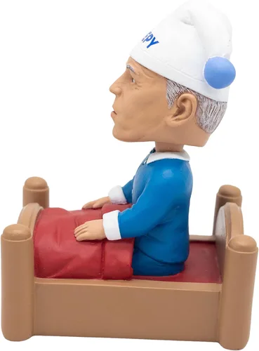 Vista 2 de Pesky Patriot Sleepy Joe Biden Bobblehead - Regalo de broma divertido anti-Biden para conservadores y republicanos