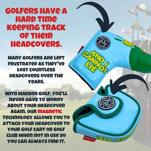 Vista 4 de Divertidas fundas para palos de golf para putter, I Like BIG PUTTS and I Cannot Lie, divertida cubierta de golf para putters, regalos de golf