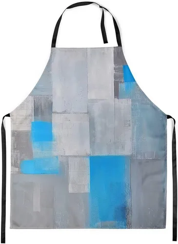 Vista 28 de jejeloiu Delantal de lunares rojos y blancos para mujeres y hombres, de 26 x 31 pulgadas, diseño retro de lunares