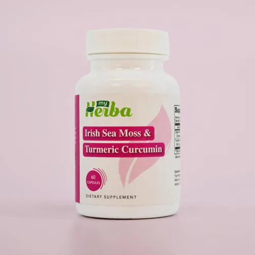 Vista 8 de Suplemento orgánico de curcumina de musgo marino irlandés y cúrcuma, fórmula vegana con extracto de cúrcuma (curcuminoides 95%), apoyo de movilidad