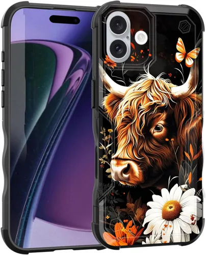 Vista 87 de Funda para iPhone Air, [doble capa] [protección contra caídas de grado militar de 10 pies] Funda resistente a prueba de golpes para iPhone Air
