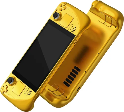 Vista 13 de eXtremeRate - Carcasa de repuesto de bricolaje con juego completo de botones para Steam Deck LCD, carcasa de repuesto personalizada para la parte
